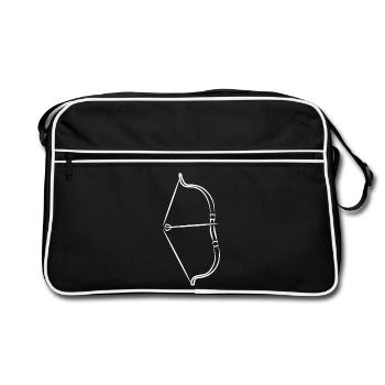 Bow and arrow - Retro Bag - black/white - Front