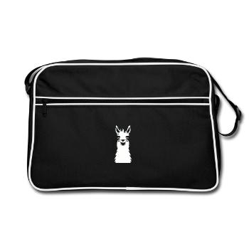 Llama lama alpaca - Retro Bag - black/white - Front