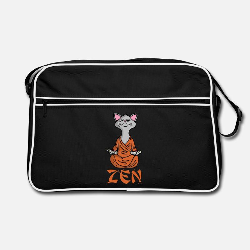 Zen-Katze Retro Tasche