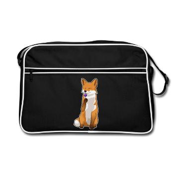 Fuchs Lutscher - Retro Tasche - Schwarz/Weiß - Vorne