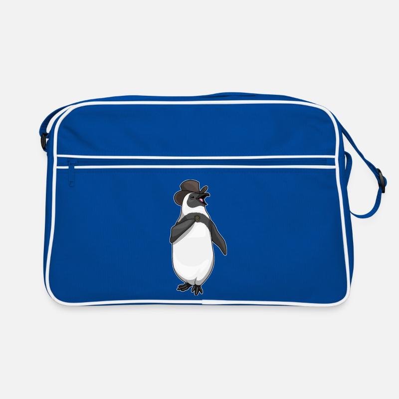 Pinguin Bräutigam Ehering Hochzeit Retro Tasche