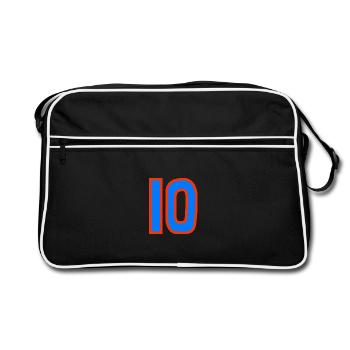 10. 10 YEARS. 10th ANNIVERSARY. 10 YEAR ANNIVERSARY. - Retro Bag - black/white - Front