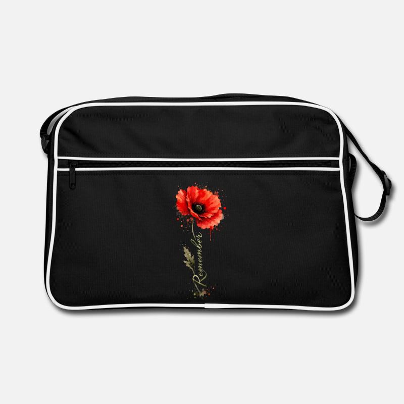 Coquelicot Remember | Jour du Souvenir Hommage Sac Retro