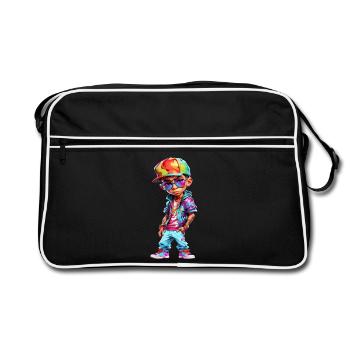 Cool Teenage Boy - Retro Bag - black/white - Front