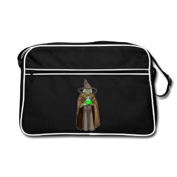 Witch Halloween Magic Potion - Retro Bag - black/white - Front