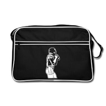 Amateurs de football - Sac Retro - noir/blanc - Devant