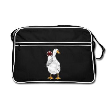 Duck Poker Jetons de poker - Sac Retro - noir/blanc - Devant