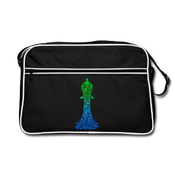 Joueurs d’échecs Pièces d’échecs Jeu d’échecs Échecs - Sac Retro - noir/blanc - Devant