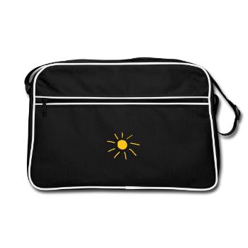 Cadeau de vacances d’été au soleil - Sac Retro - noir/blanc - Devant