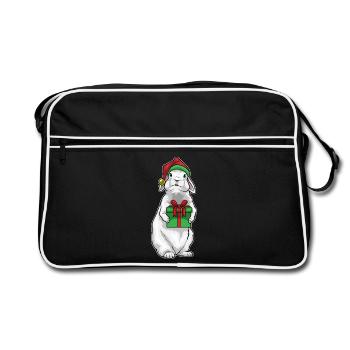 Forfait Noël lapin - Sac Retro - noir/blanc - Devant