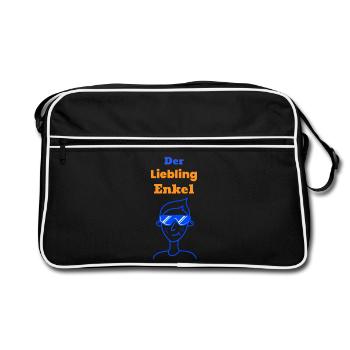 The darling grandson - Retro Bag - black/white - Front
