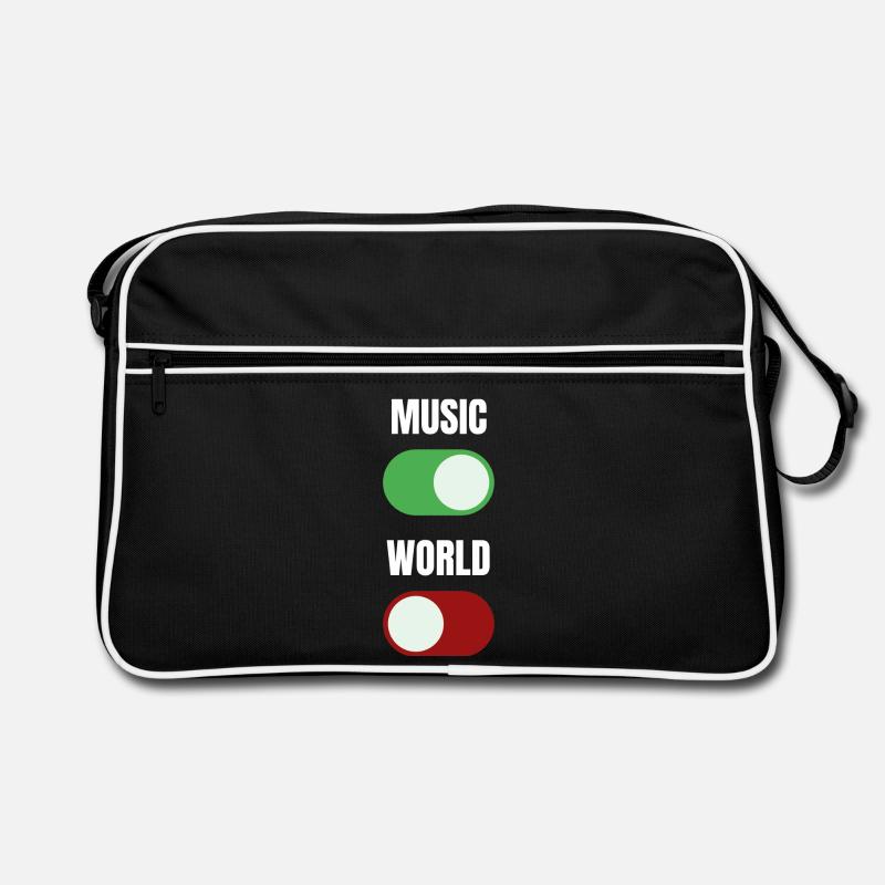 Music On World Off - Sac Retro - noir/blanc