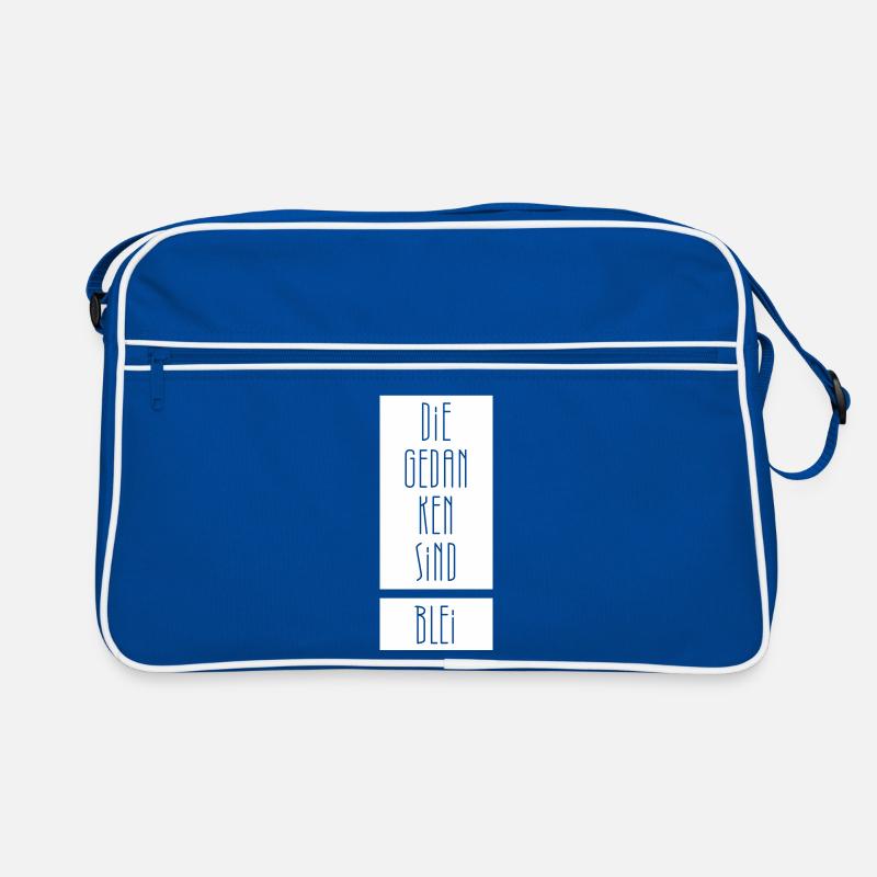 Die Gedanken sind Blei Retro Tasche