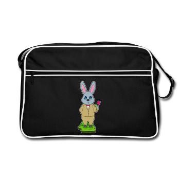 Mariage de costume de marié de lapin - Sac Retro - noir/blanc - Devant