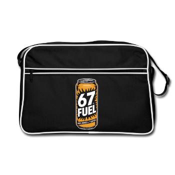 67 Fuel 100 Percent Pure Caffeine - Retro Bag - black/white - Front