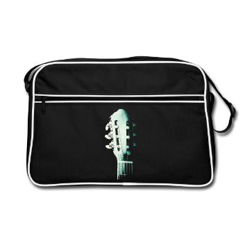 Gitarren-Spirit - Retro Tasche - Schwarz/Weiß - Vorne