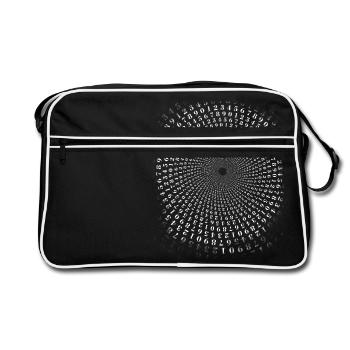Numerical Numbers Fibanoci Math Numbers Nerd Kabala - Retro Bag - black/white - Front