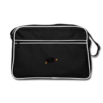 Roots Reggae Rasta - Retro Bag - black/white - Front