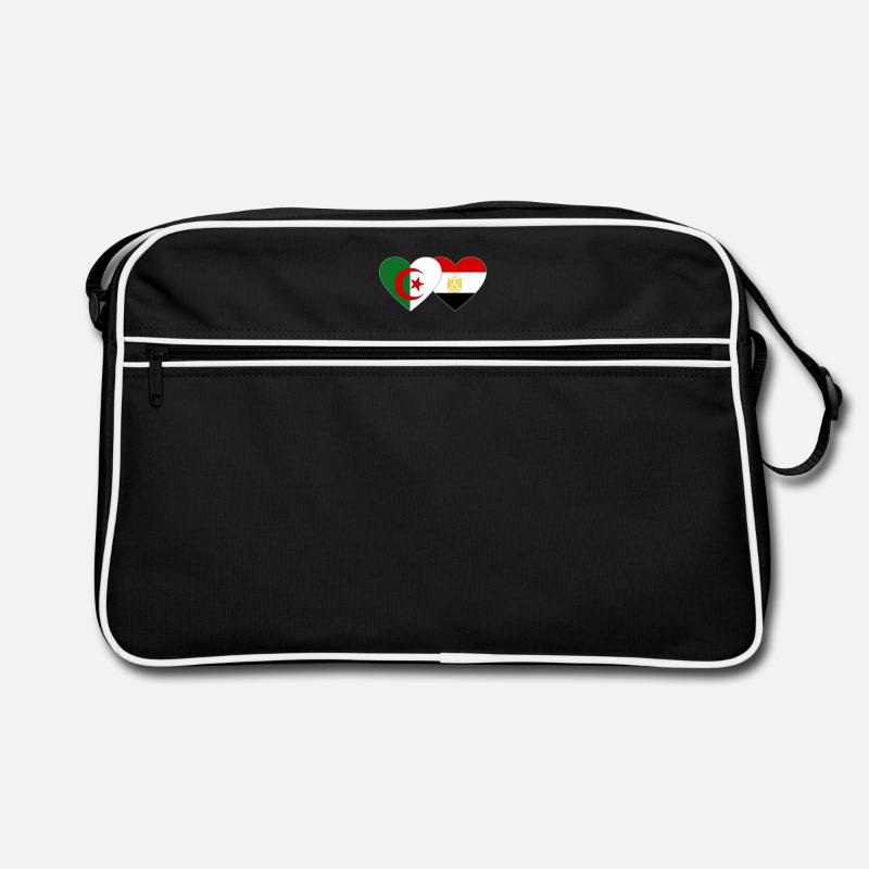 Algérie Egypte Drapeau Coeur Sac Retro