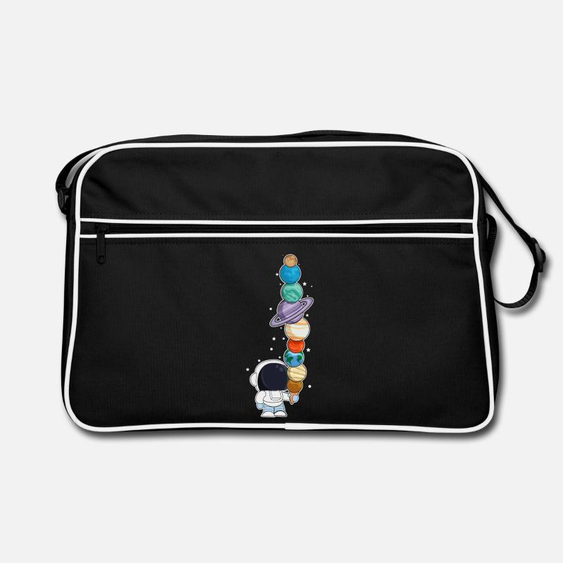 Astronaut mit Eis Retro Tasche