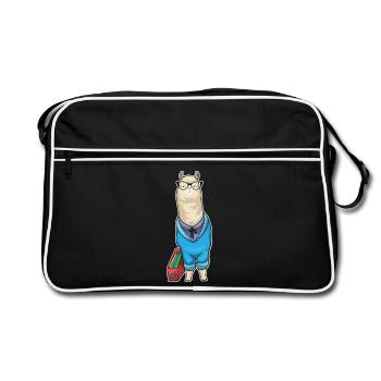 Alpaca Secretary Folder Office - Retro Bag - black/white - Front