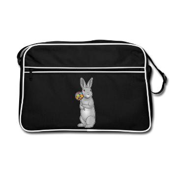 Sucette de lapin - Sac Retro - noir/blanc - Devant