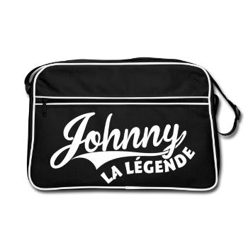 Johnny la légende - Sac Retro - noir/blanc - Devant