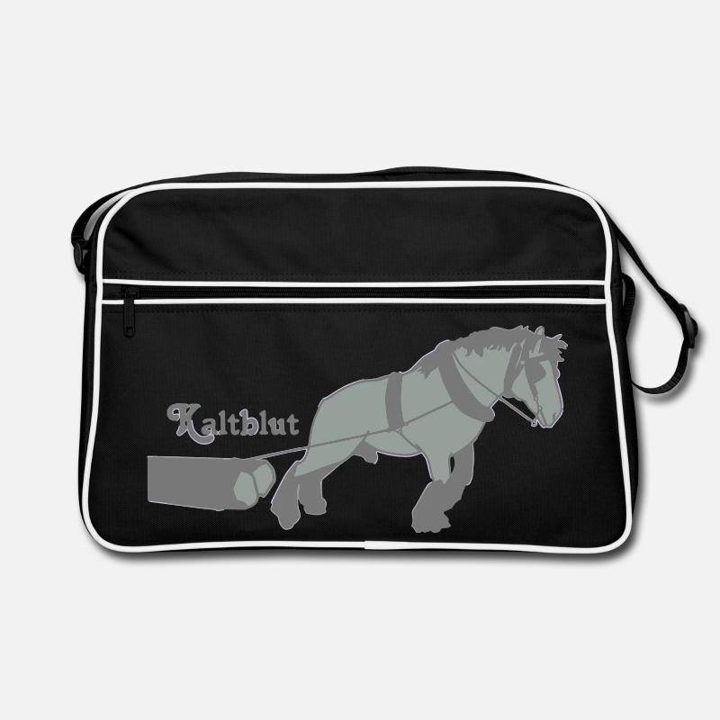 kaltblutzieht - Retro Tasche - Schwarz/Weiß