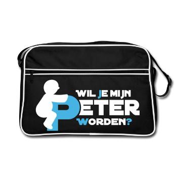 Figure ludique Typographie - Sac Retro - noir/blanc - Devant