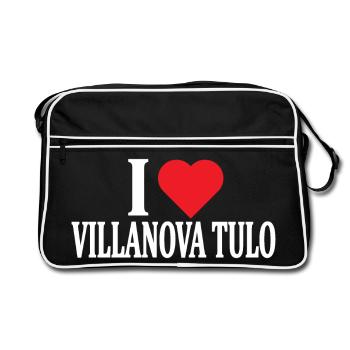 t-shirt Io amo Villanova Tulo t-shirt Sardinia - Retro Bag - black/white - Front