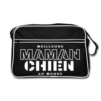 Meilleur Maman au Monde - Sac Retro - noir/blanc - Devant