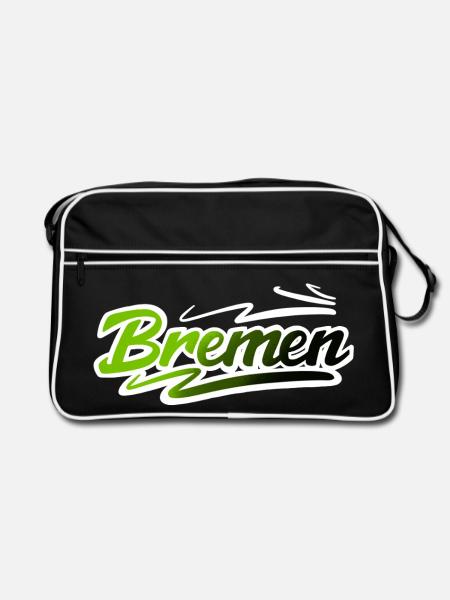 Bremen - Retro Tasche - Schwarz/Weiß
