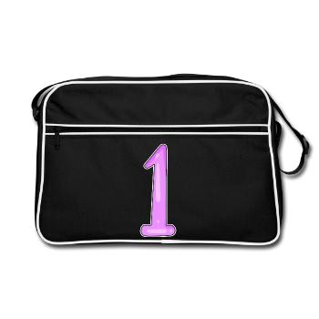 1 Winner - Retro Bag - black/white - Front