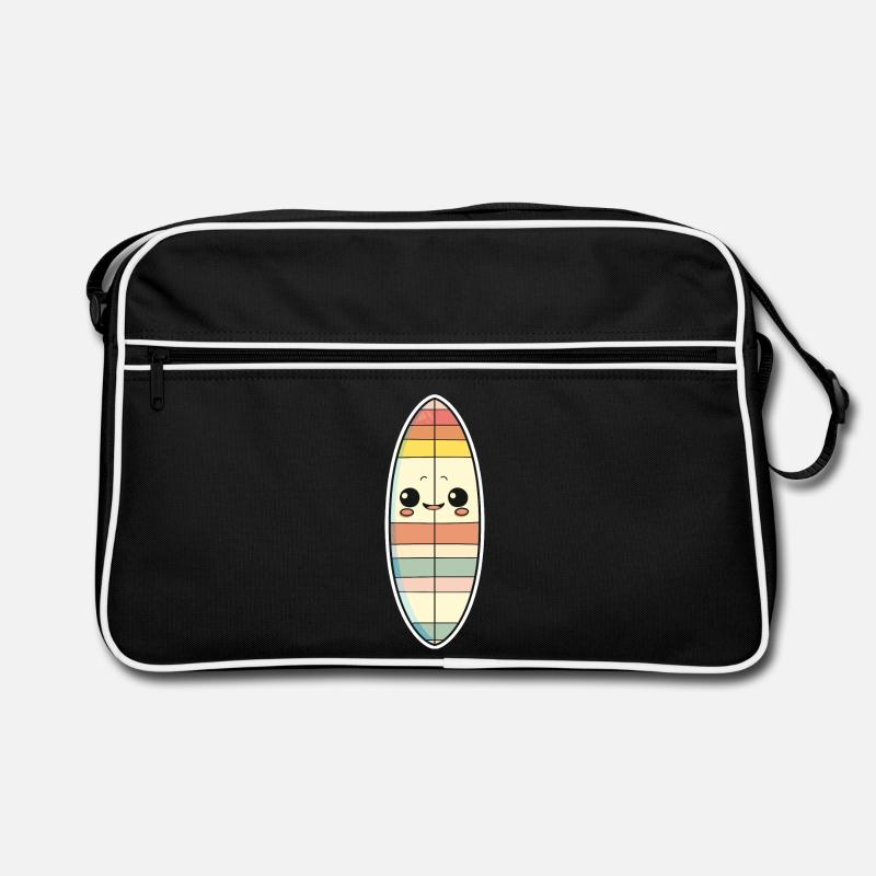 Surfboard Comic Style Retro Bag