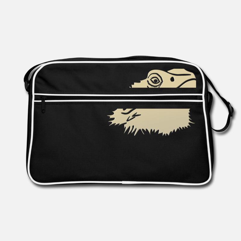 Bartagame Bearded Dragon Retro Tasche