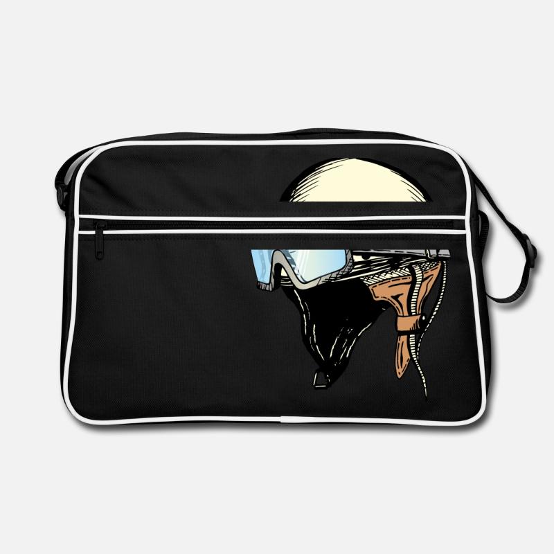 DDR Helm mit Brille Retro Tasche
