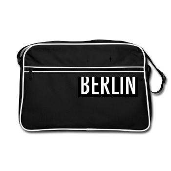 Skyline Berlin - Sac Retro - noir/blanc - Devant