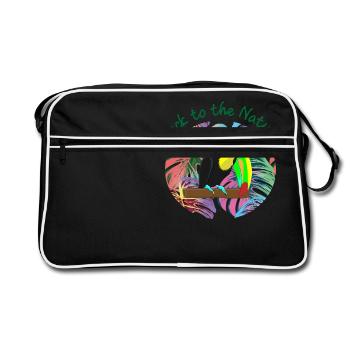 Toucan, oiseau exotique - Sac Retro - noir/blanc - Devant