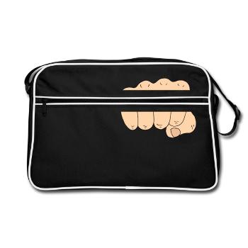 Knuckles - Retro Bag - black/white - Front
