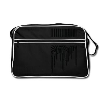 Animal Zebra Scancode Planet Hypnosis 3D - Retro Bag - black/white - Front