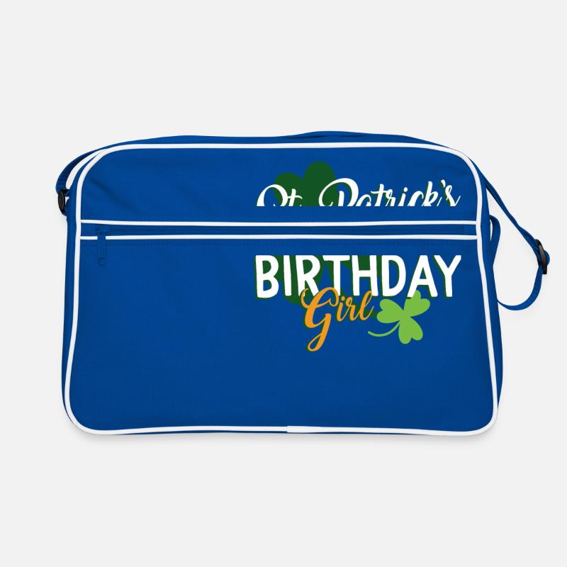 Fille d'anniversaire de la Saint-Patrick 17 mars Sac Retro