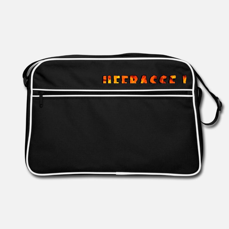 Uffbasse, Pälzer Sprich - Retro Tasche - Schwarz/Weiß