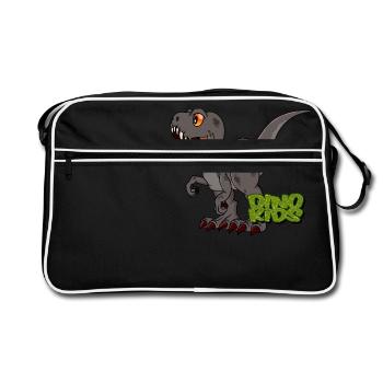 T-Rex baby - Retro Bag - black/white - Front
