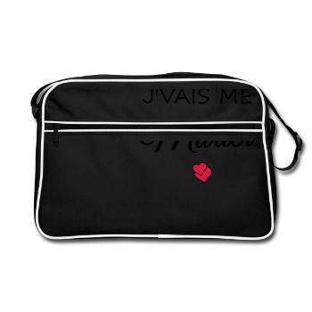 Je vais me marier - Sac Retro - noir/blanc - Devant