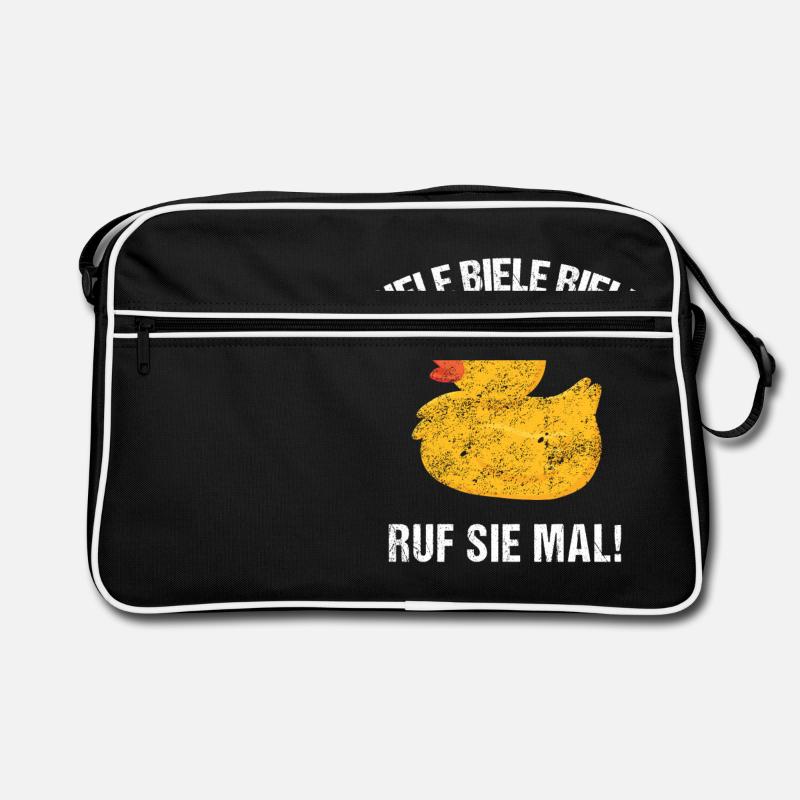 Biele Biele Biele Ruf Sie Mal Lüstige Enten Meme Retro Tasche