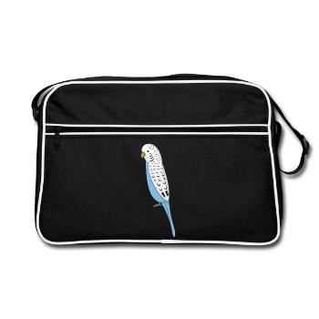 budgerigar - Retro Bag - black/white - Front