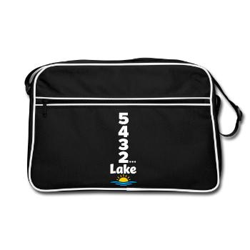 See-wochenende Countdown Zu See-tagen - Retro Tasche - Schwarz/Weiß - Vorne