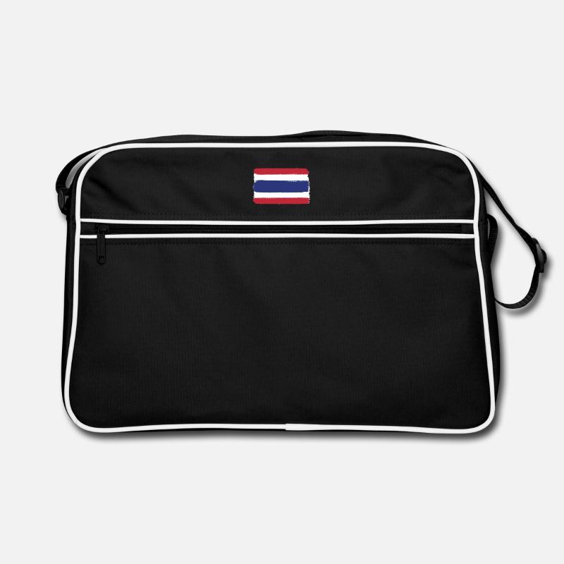 Drapeau de la Thaïlande look utilisé Sac Retro