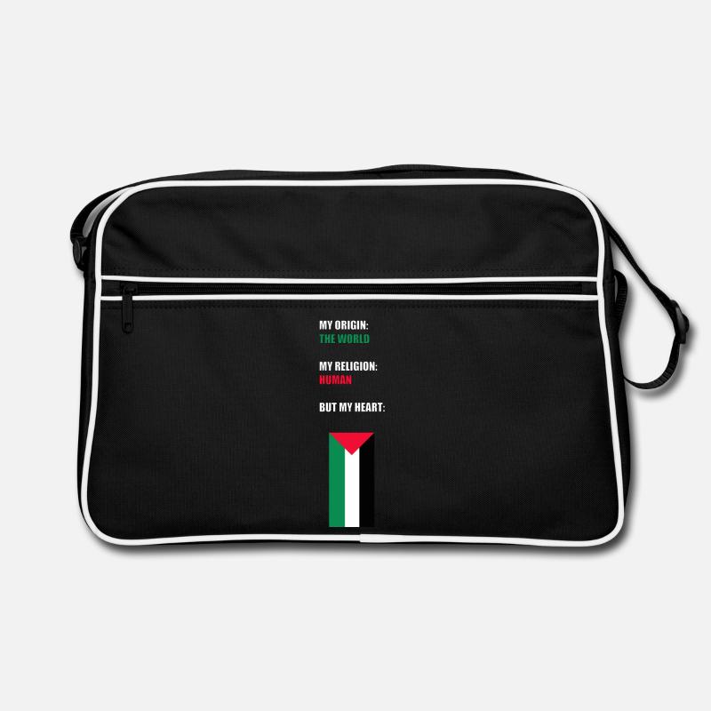ERDLING - Retro Tasche - Schwarz/Weiß