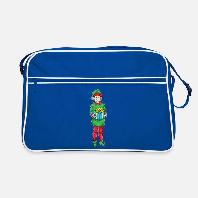 Elf Christmas Package Retro Bag